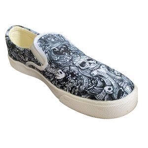 Unisex bucketfeet Canvas Slip-on Sneakers Men's 9.5 Women's 11